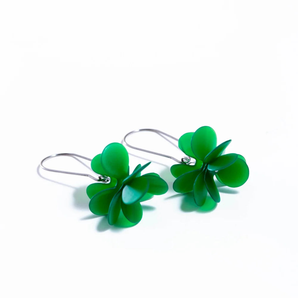 CLAIRE ISHINO- Green Blossum Earrings