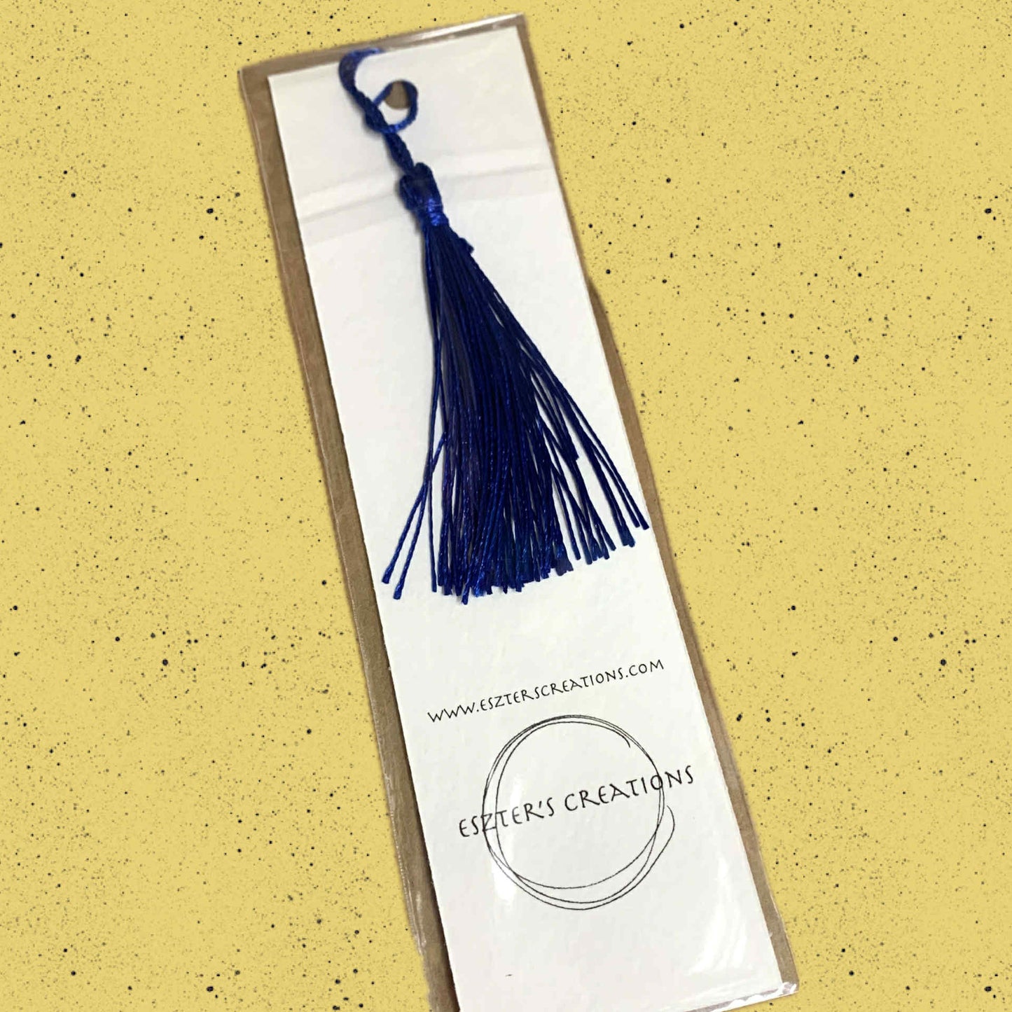 ESZTER'S CREATIONS- "Green Frogs" Bookmark- Textured Paper