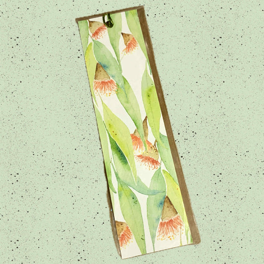 ESZTER'S CREATIONS- "Eucalyptus" Bookmark- Textured Paper
