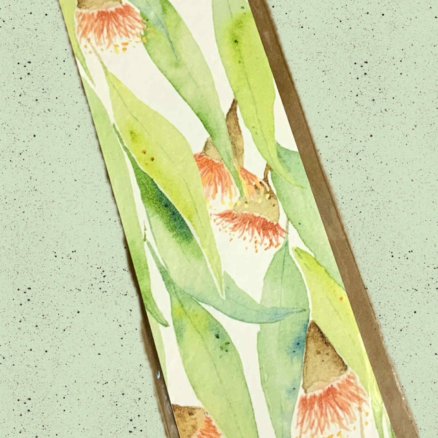 ESZTER'S CREATIONS- "Eucalyptus" Bookmark- Textured Paper