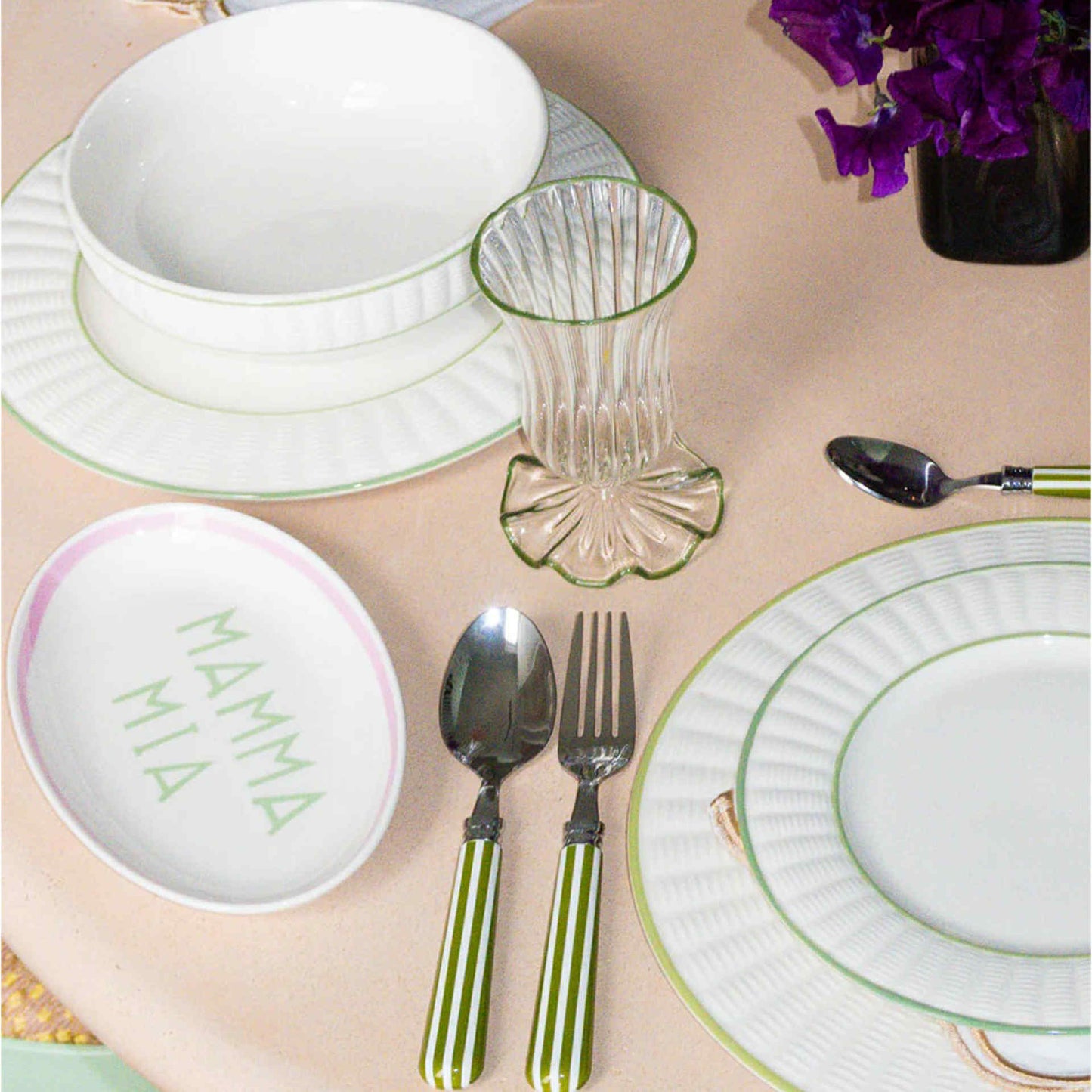 In The Roundhouse - "Mamma Mia" Oval Tray Small