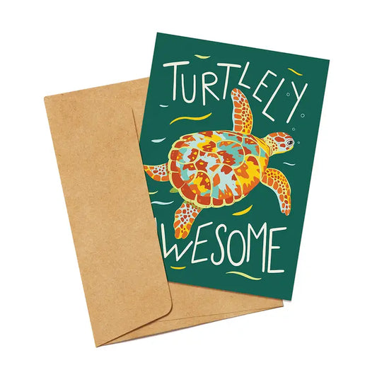 OUTER ISLAND - 'Turtlely Awesome' Turtle Greeting Card