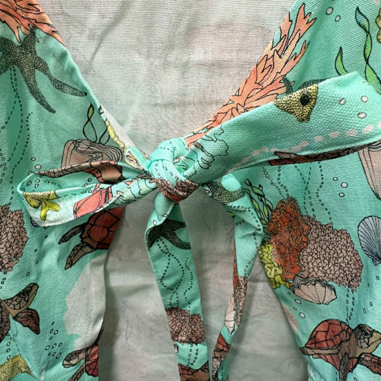 THE SCENIC ROUTE - "SEA TURTLE"- Cotton Art Apron