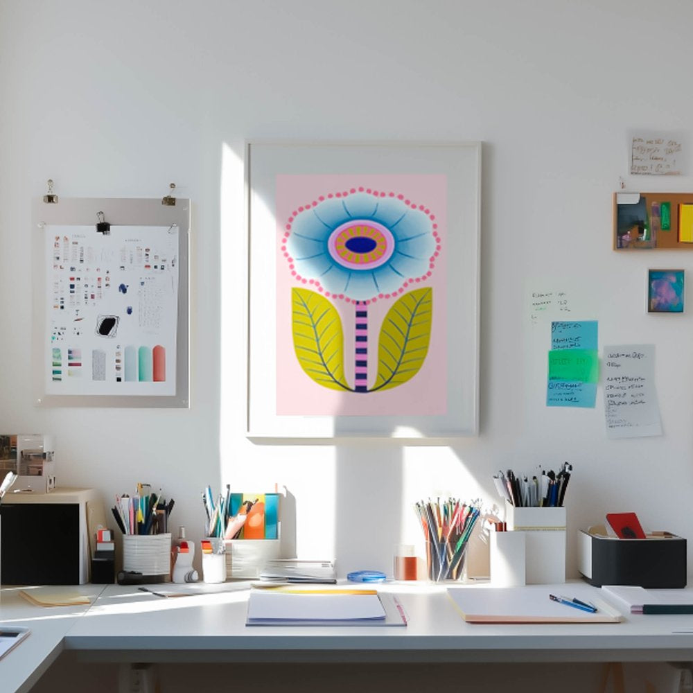 CLAIRE ISHINO- MEDIUM LIMITED EDITION A4 PRINTS- Blue Bloom