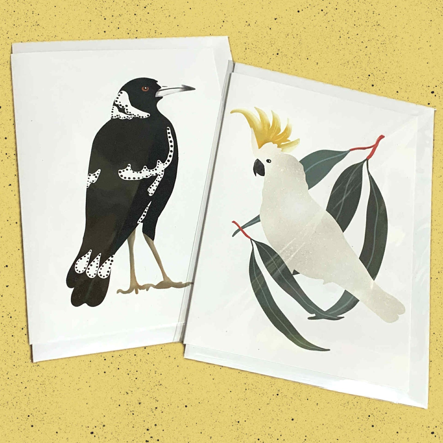 ESZTER'S CREATIONS- "Cockatoo"- Greeting Card