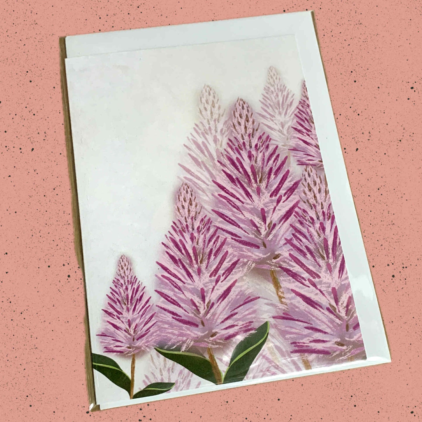 ESZTER'S CREATIONS- "Mulla Mulla Flower"- Greeting Card