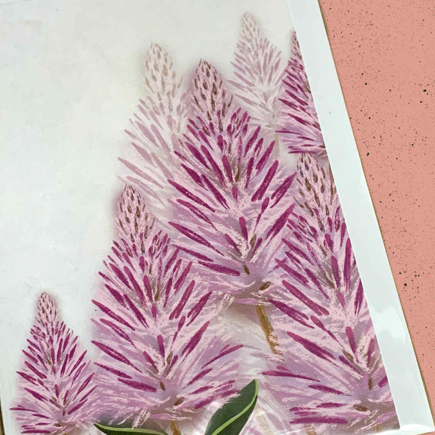 ESZTER'S CREATIONS- "Mulla Mulla Flower"- Greeting Card