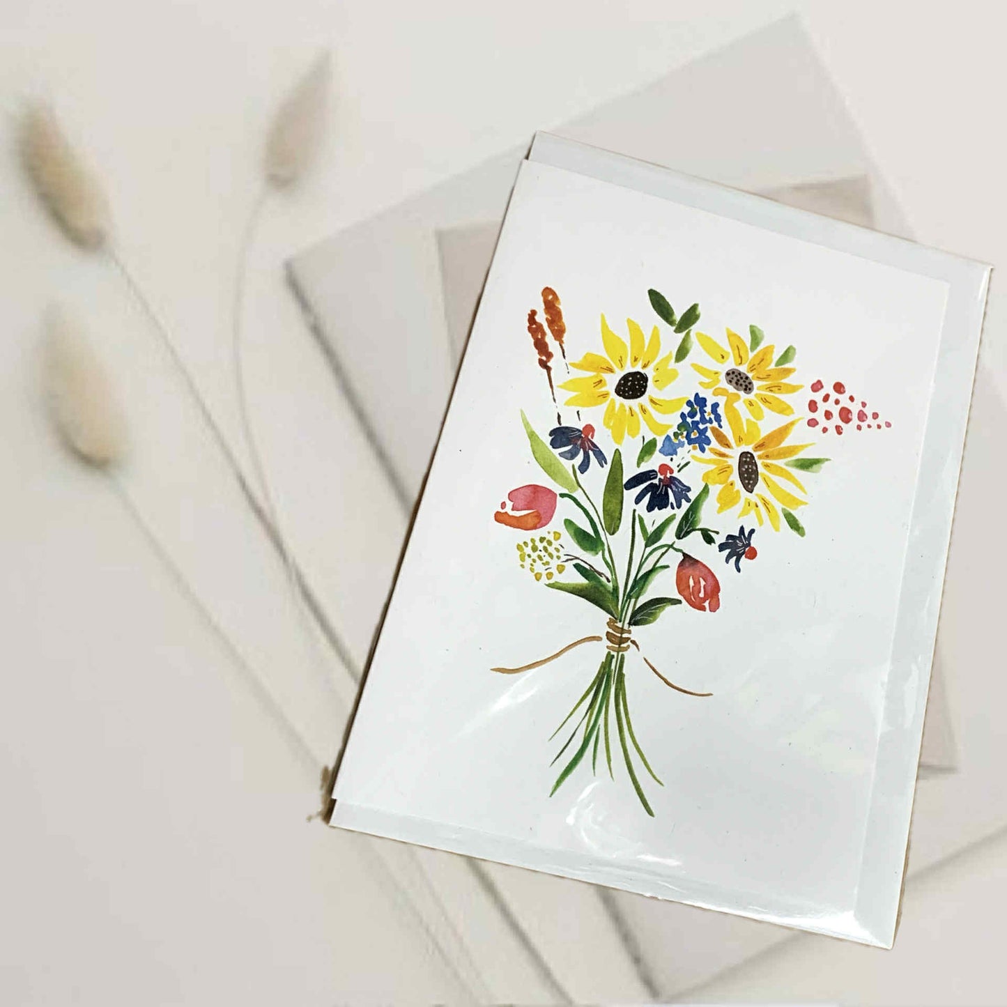 ESZTER'S CREATIONS- "Petite Blooms"- Greeting Card