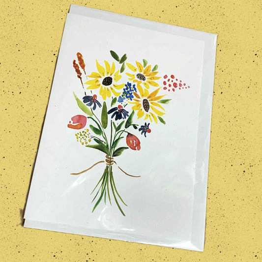 ESZTER'S CREATIONS- "Petite Blooms"- Greeting Card