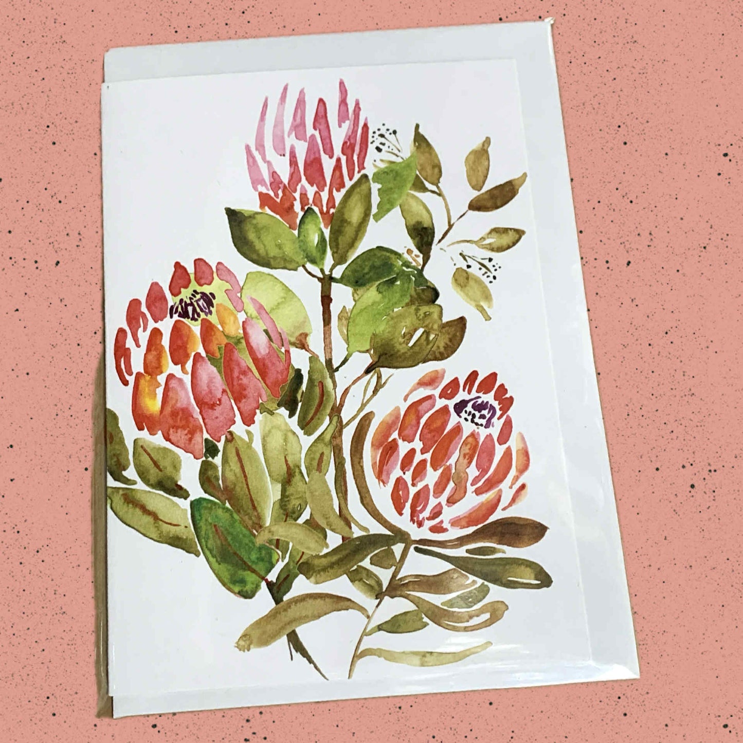 ESZTER'S CREATIONS- "Protea"- Greeting Card