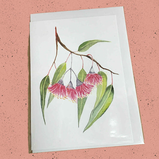 ESZTER'S CREATIONS- "Silver Princess Eucalyptus"- Greeting Card