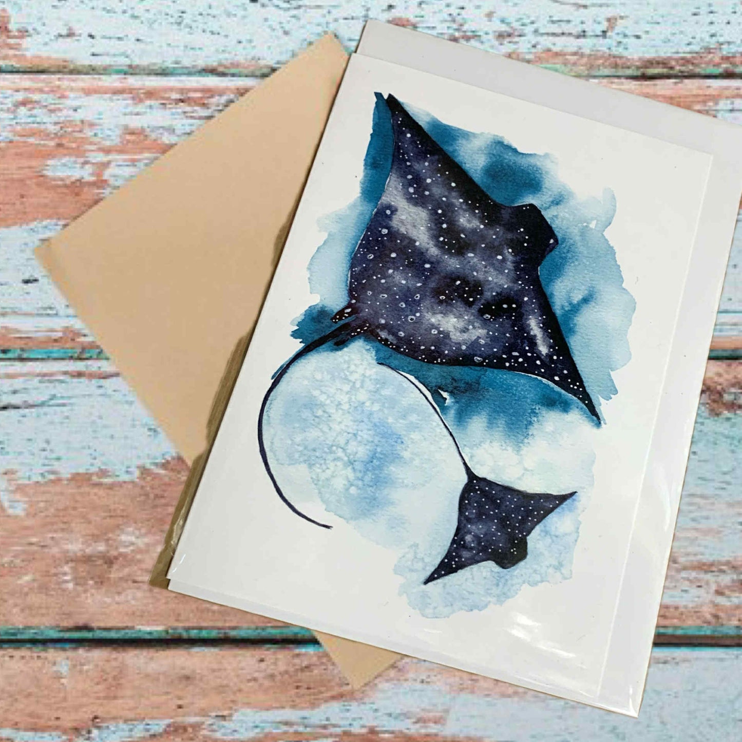 ESZTER'S CREATIONS- "Stingray"- Greeting Card