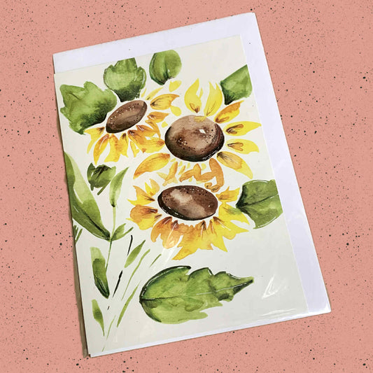 ESZTER'S CREATIONS- "Sunflowers"- Greeting Card