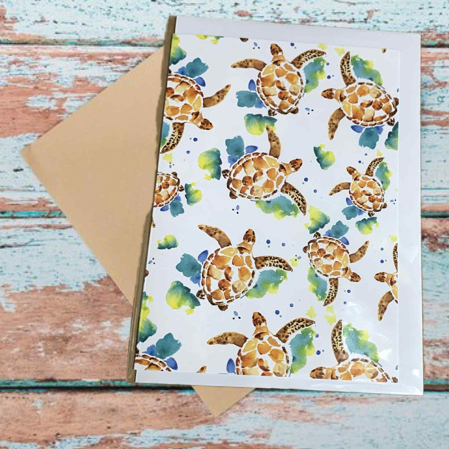 ESZTER'S CREATIONS- "Turtles"- Greeting Card