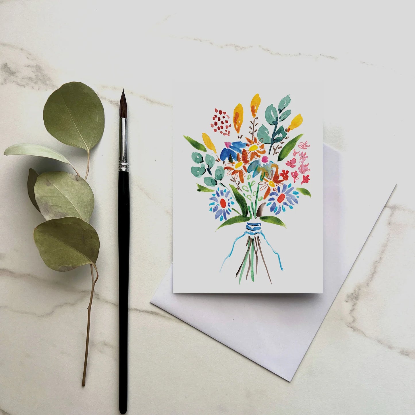 ESZTER'S CREATIONS- "Abundant Blooms"- Greeting Card