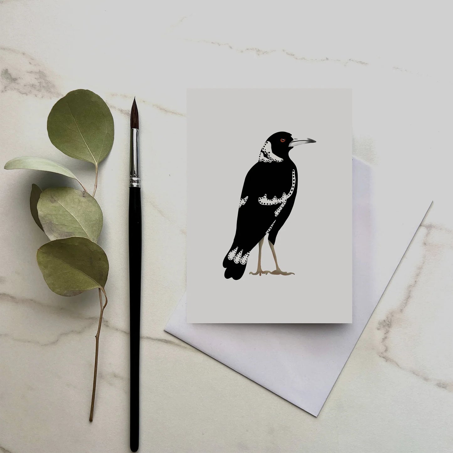 ESZTER'S CREATIONS- "Magpie"- Greeting Card