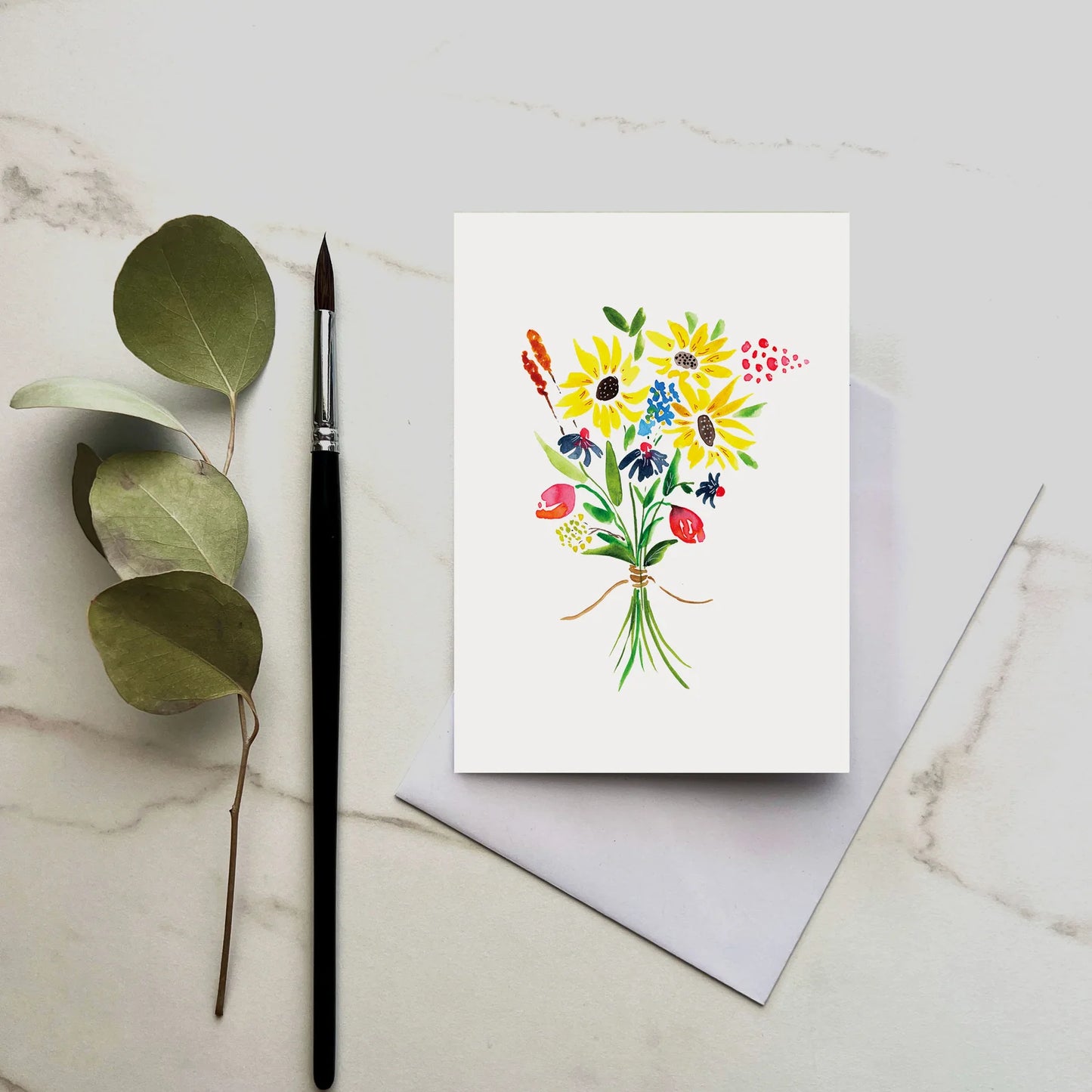 ESZTER'S CREATIONS- "Petite Blooms"- Greeting Card