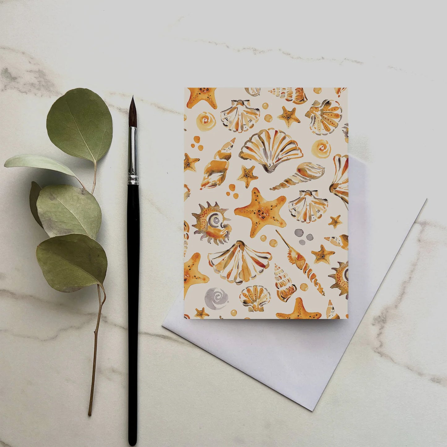 ESZTER'S CREATIONS- "Shells"- Greeting Card