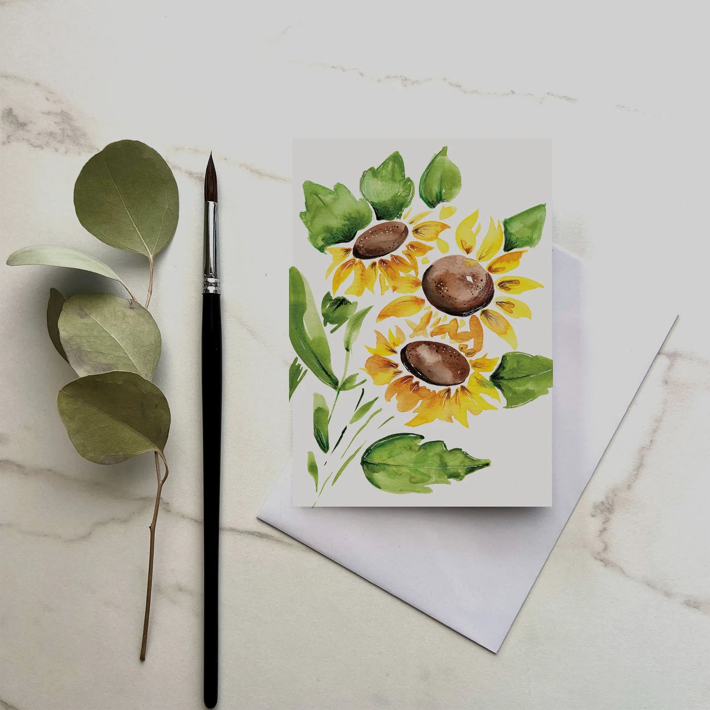ESZTER'S CREATIONS- "Sunflowers"- Greeting Card