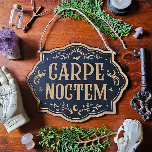 YISKA Carpe Noctem Sign