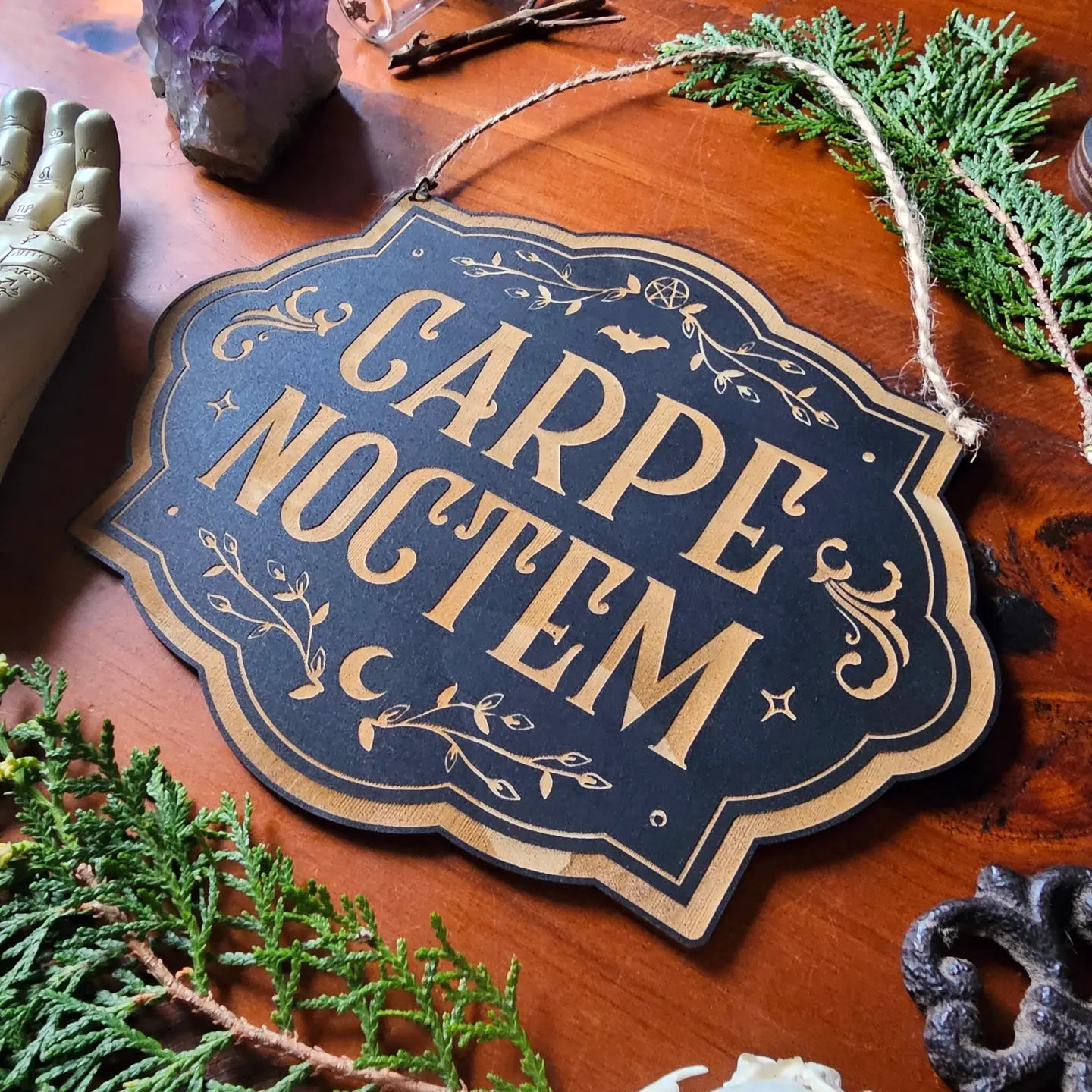 YISKA Carpe Noctem Sign