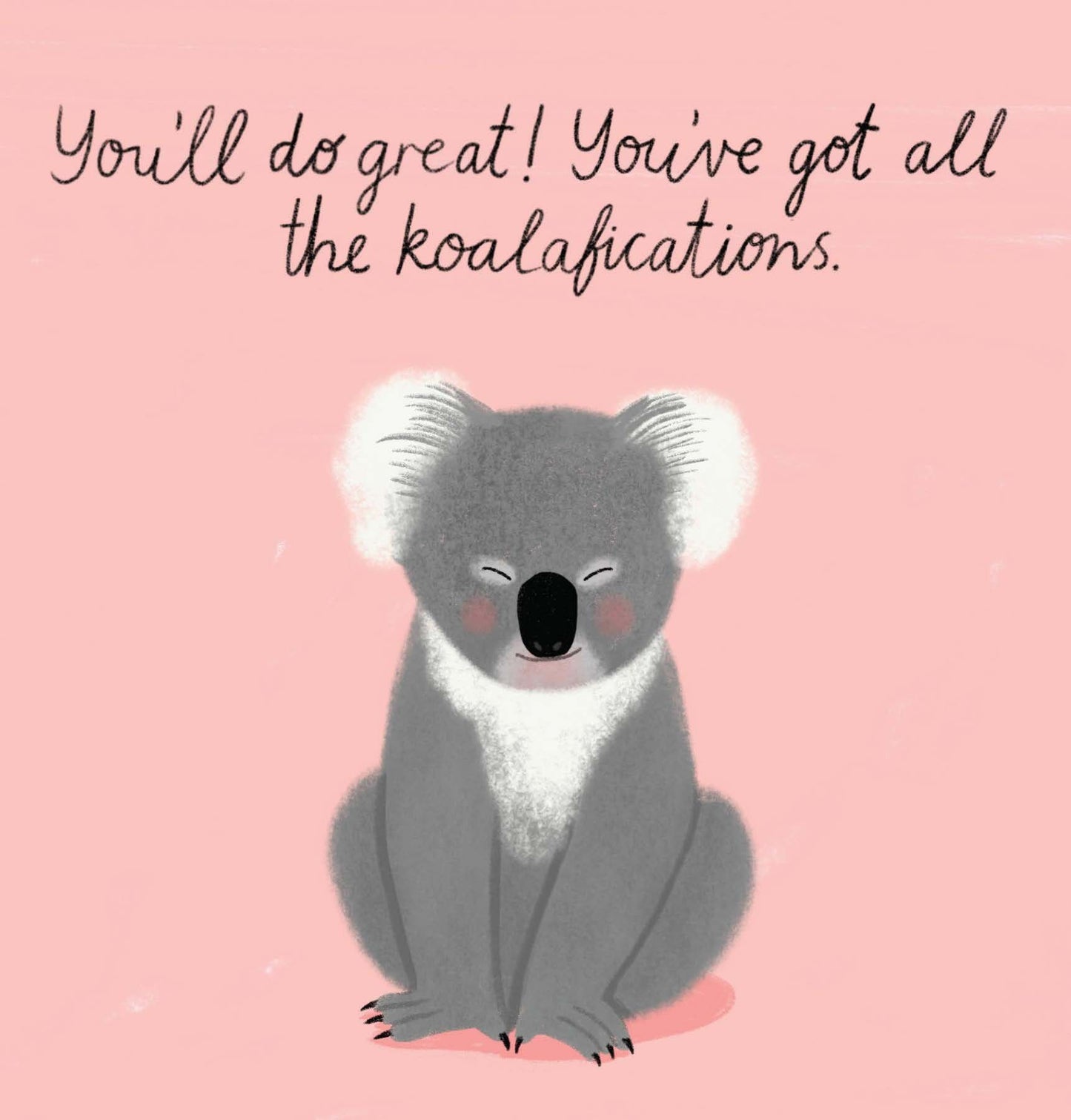 NUOVO - "Koalafications" - SMALL GREETING CARD- CAT MACINNES