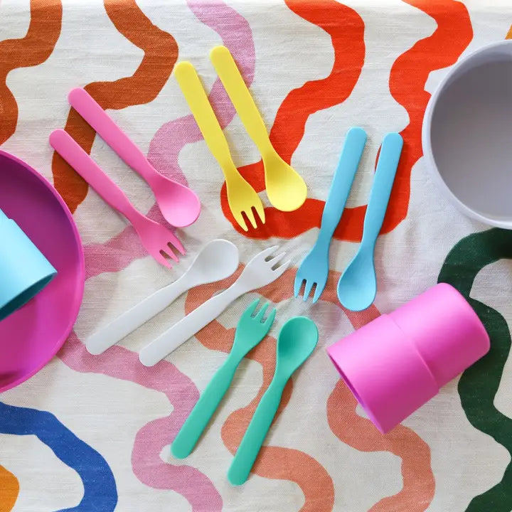 BOBO & BOO- Plant-Based Cutlery Set - Blue