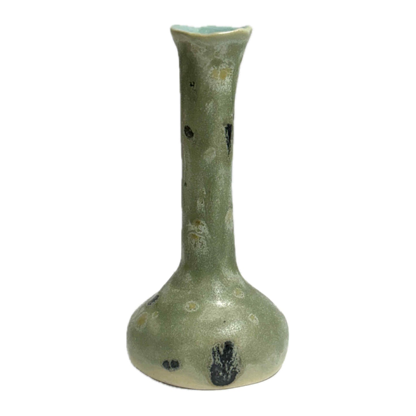 INSPIRED BY NATURE - Aura Bud Vase – Green Black