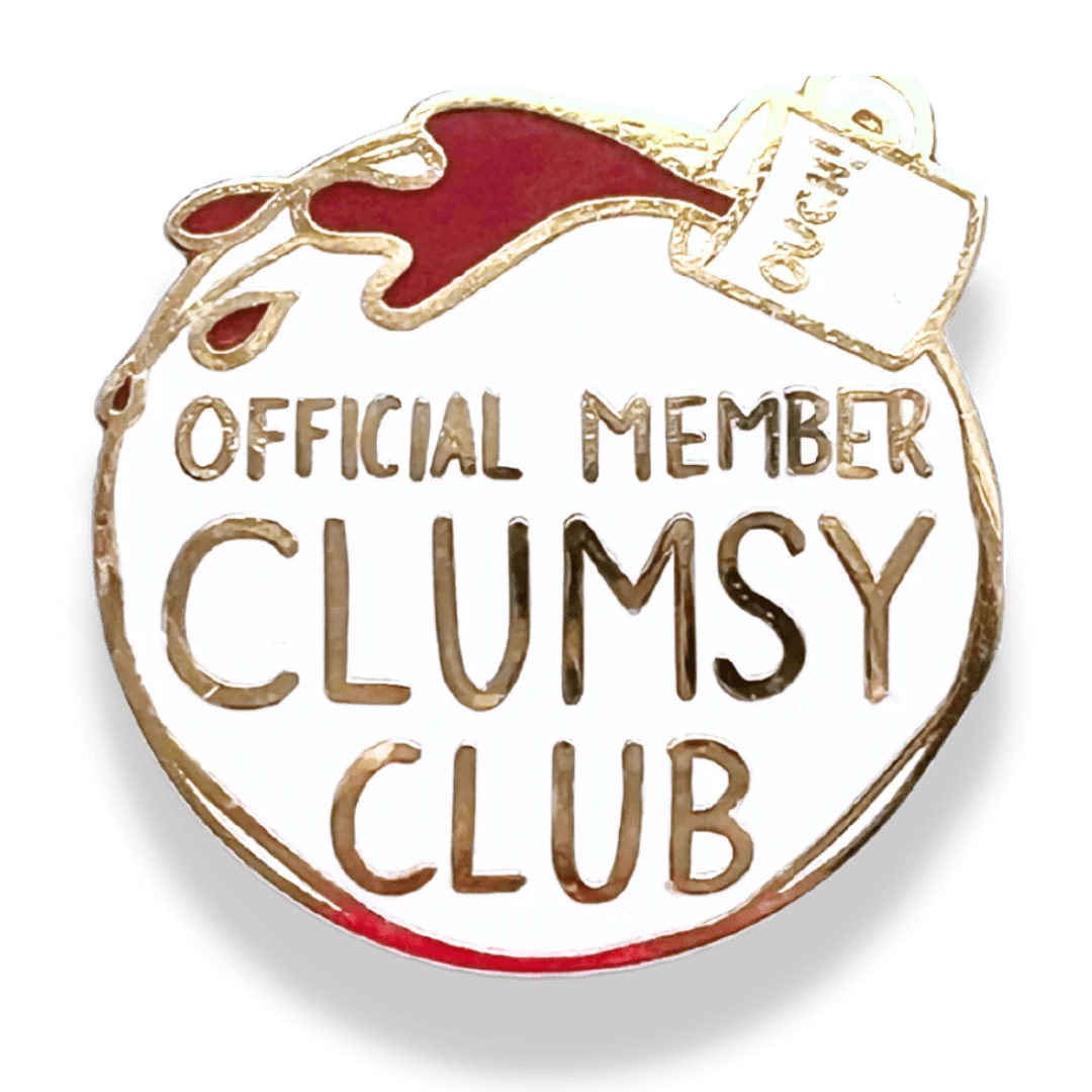 JUBLY-UMPH - "Clumsy Club Official Member" - Lapel Pin