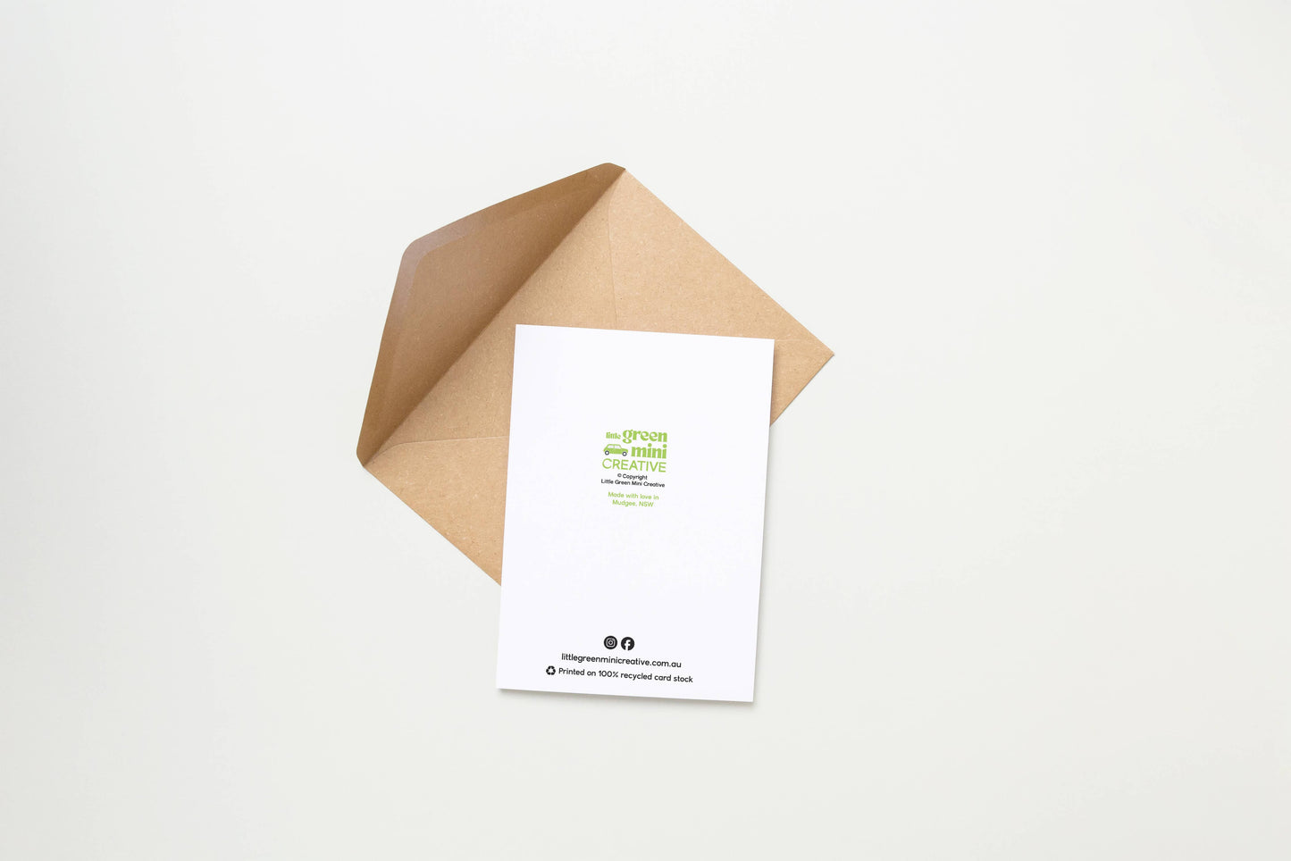 GREEN MINI CREATIVE- Pineapple on Pizza Greeting Card