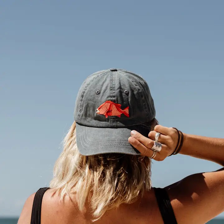 PALLION POINT - FISH LIDS - Red Emperor Cap in Steel Blue