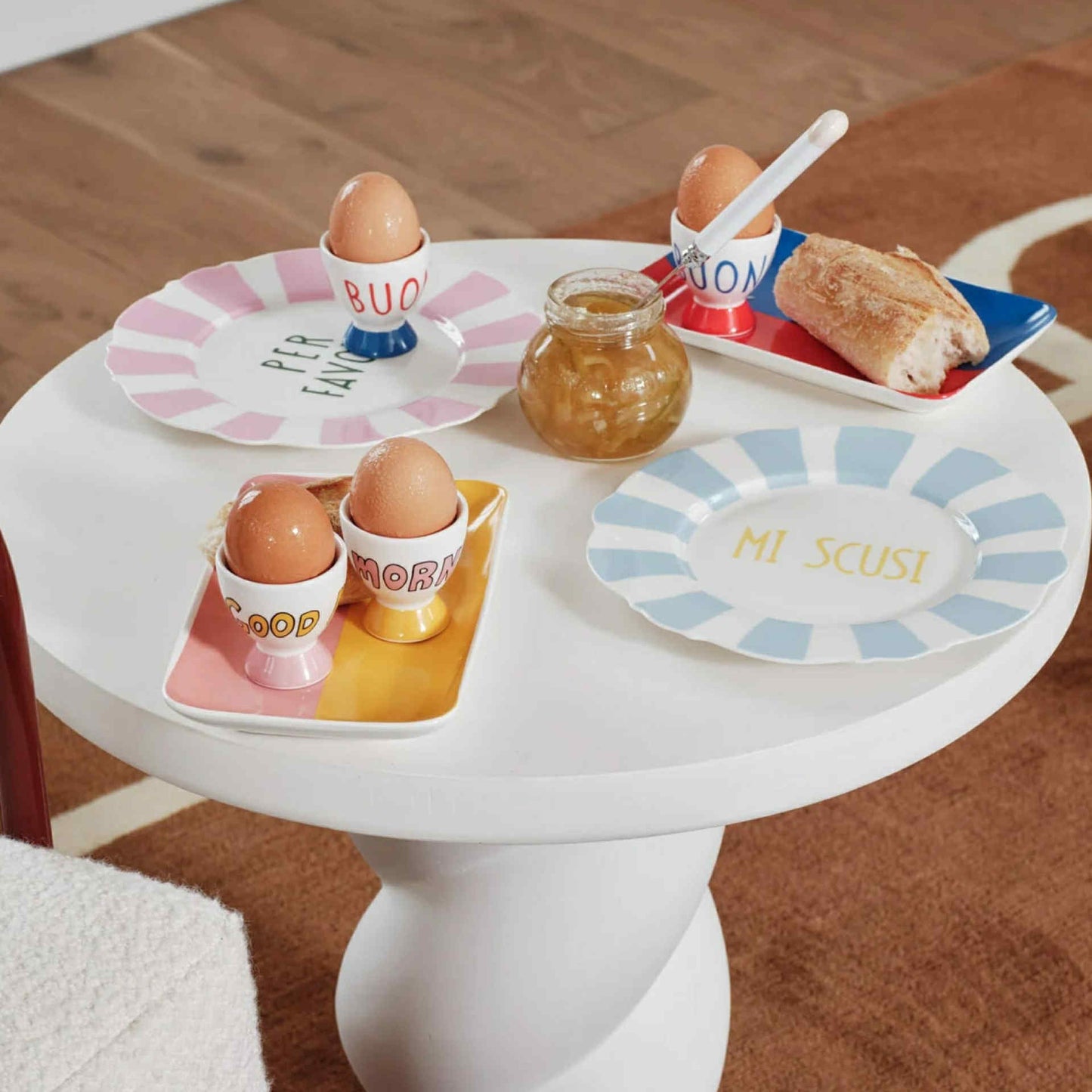 In The Roundhouse - "Buongiorno" Egg Cup Set