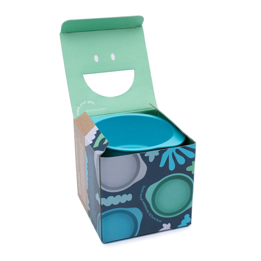 BOBO & BOO- Plant-Based Snack Bowl Set - Lagoon