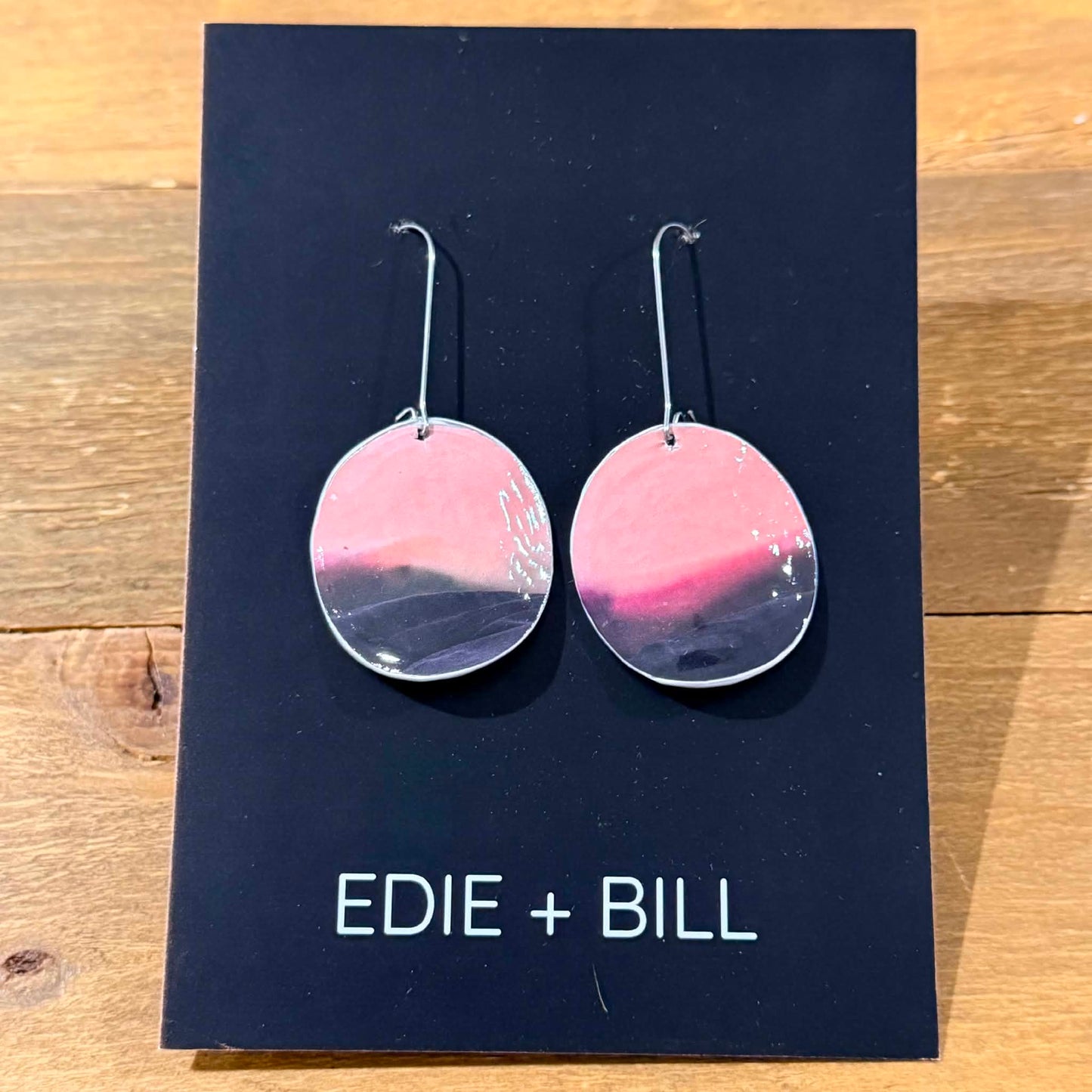 EDIE & BILL- JOLENE SINGLE DROP- Recycled Coffee Pod & Magazine Earrings