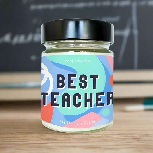 NOOK & BURROW- "BEST TEACHER CANDLE" - Butterscotch Toffee