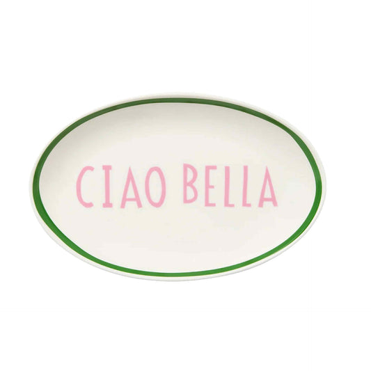 In The Roundhouse - "Ciao Bella" Oval Tray Small