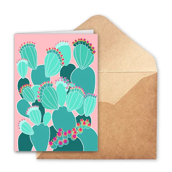 Designs by Claudia - Cactus Farm Greeting Card