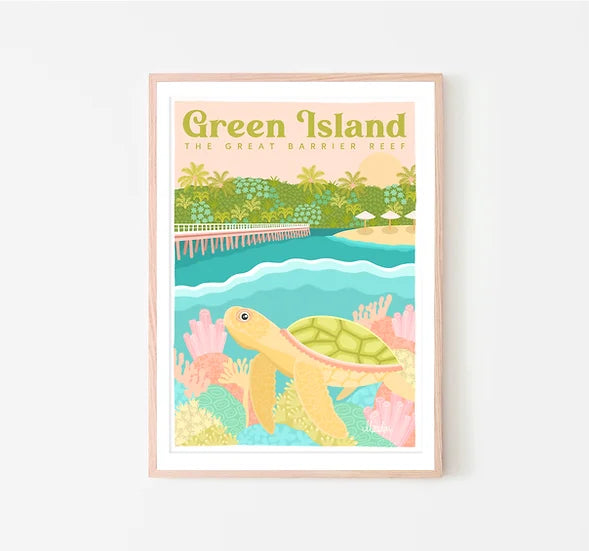 Designs by Claudia - Green Island Postcard