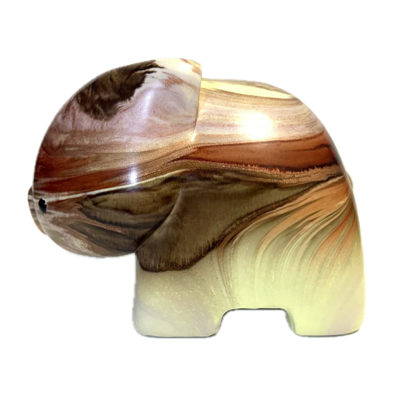 PETE CROMER - RESIN WOMBAT Natural #1 -- Caramel Banana Waffle