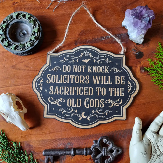 YISKA Do Not Knock Sign