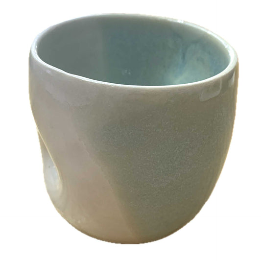 EARTH BY HAND- Hug Mugs- Seafoam Blue Glaze
