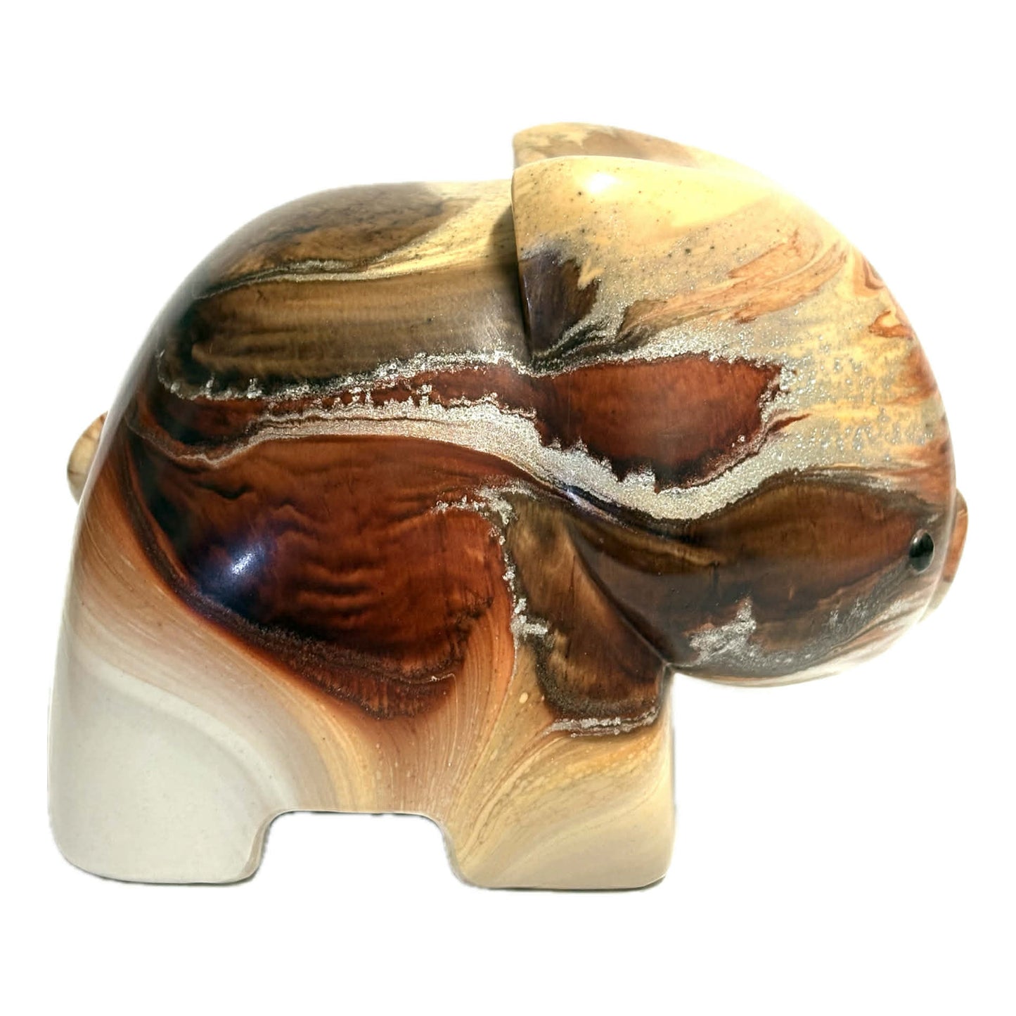 PETE CROMER - RESIN WOMBAT Natural #4 - Caramel Latte