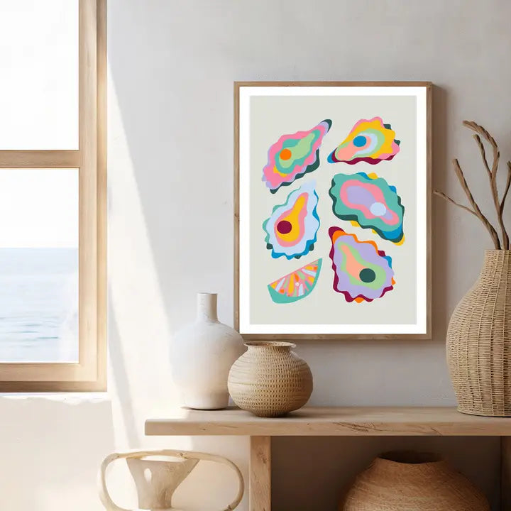 3 BIRDIES STUDIO- "Oysters" A5 Art Print