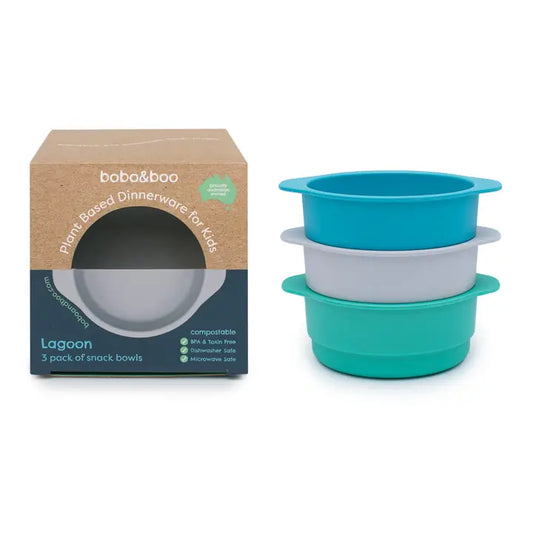 BOBO & BOO- Plant-Based Snack Bowl Set - Lagoon