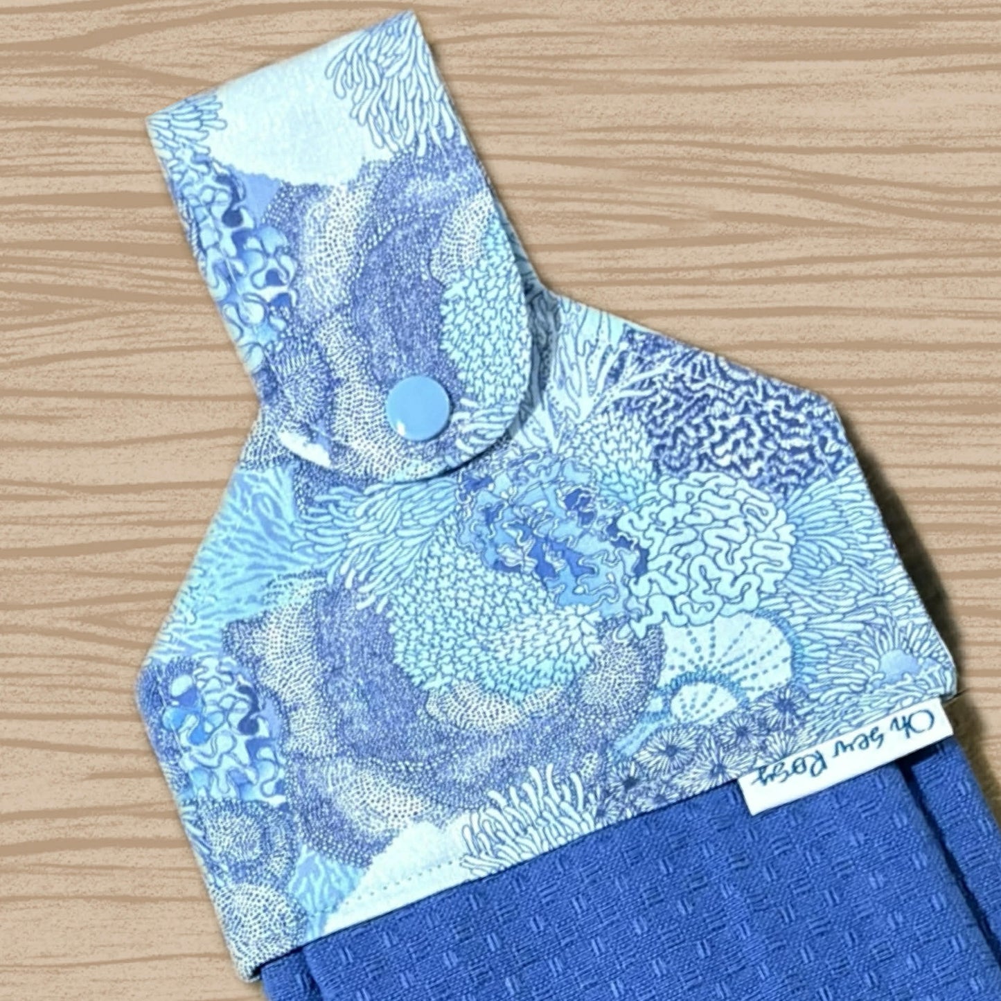 OH SEW ROSY: Hanging Towels-Blue Seas (Scenic Route Print)