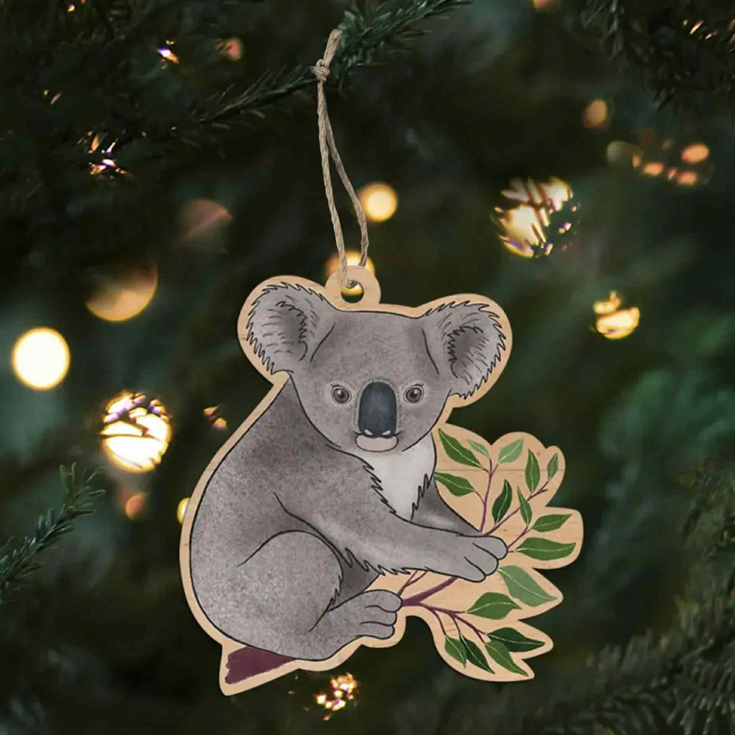 EARTH GREETINGS- Koala Wooden Decoration
