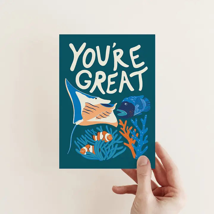 OUTER ISLAND - 'You're Great' Reef Greeting Card