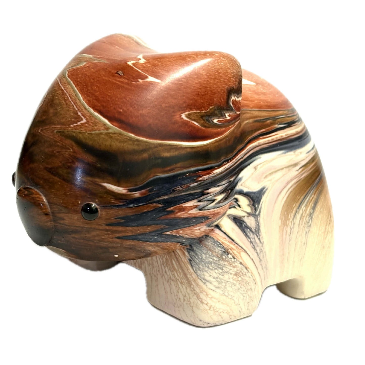 PETE CROMER - RESIN WOMBAT Natural #3 - Tiramisu