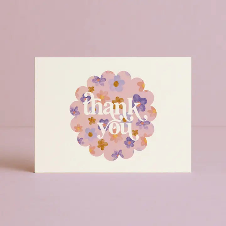 DAYMAKER STATIONERY- "Thank You Blossoms"- Blank Card