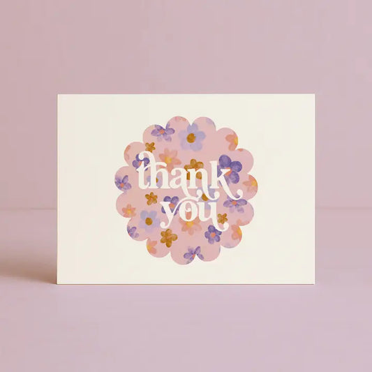 DAYMAKER STATIONERY- "Thank You Blossoms"- Blank Card